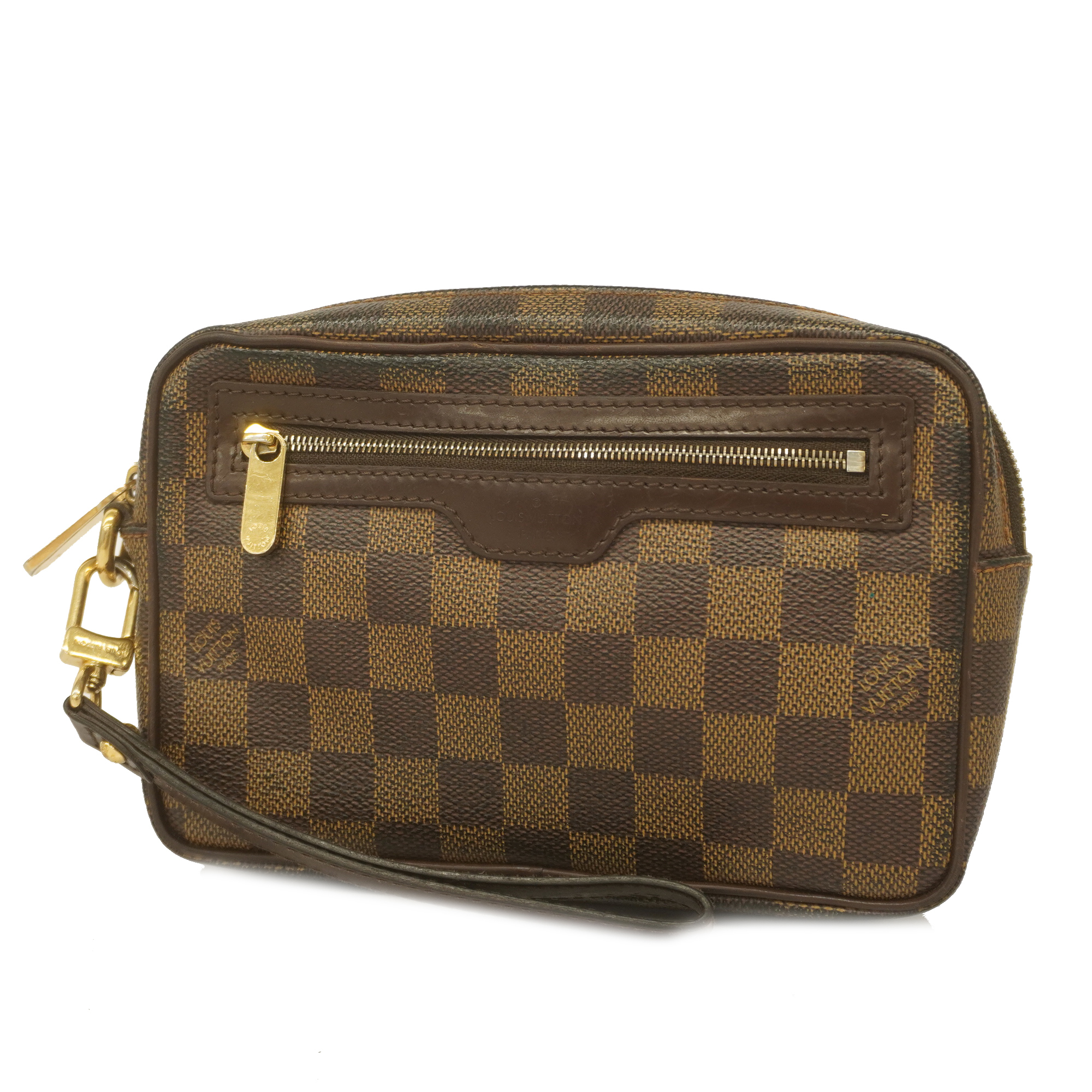 Louis Vuittonauth Damier Pochette Billet Macau N61739 Men Women Clutch Bag